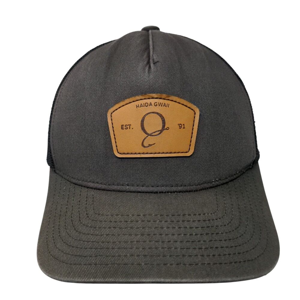 Haida Gwaii Est. 91 Snapback Trucker Hat Gray OS Adjustable Mesh Back Tristar